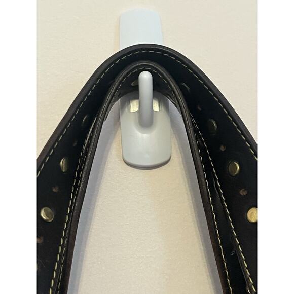 MZ Wallace Ivy Jacquard Tribecca MD Tapestry Carpet Fabric Leather Doctor RARE - Picture 8 of 16